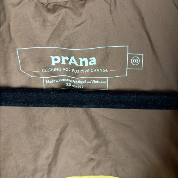 prAna by Columbia Timber Trail Down Puffer Vest Shire Colorblock XXL Brown  NWT - Picture 6 of 9